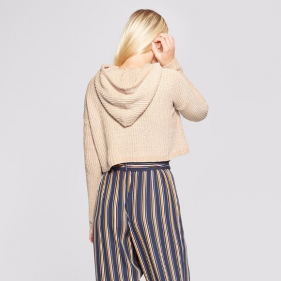 3Hearts Women's Long Sleeve Chenille Cropped - Picture 2 of 3